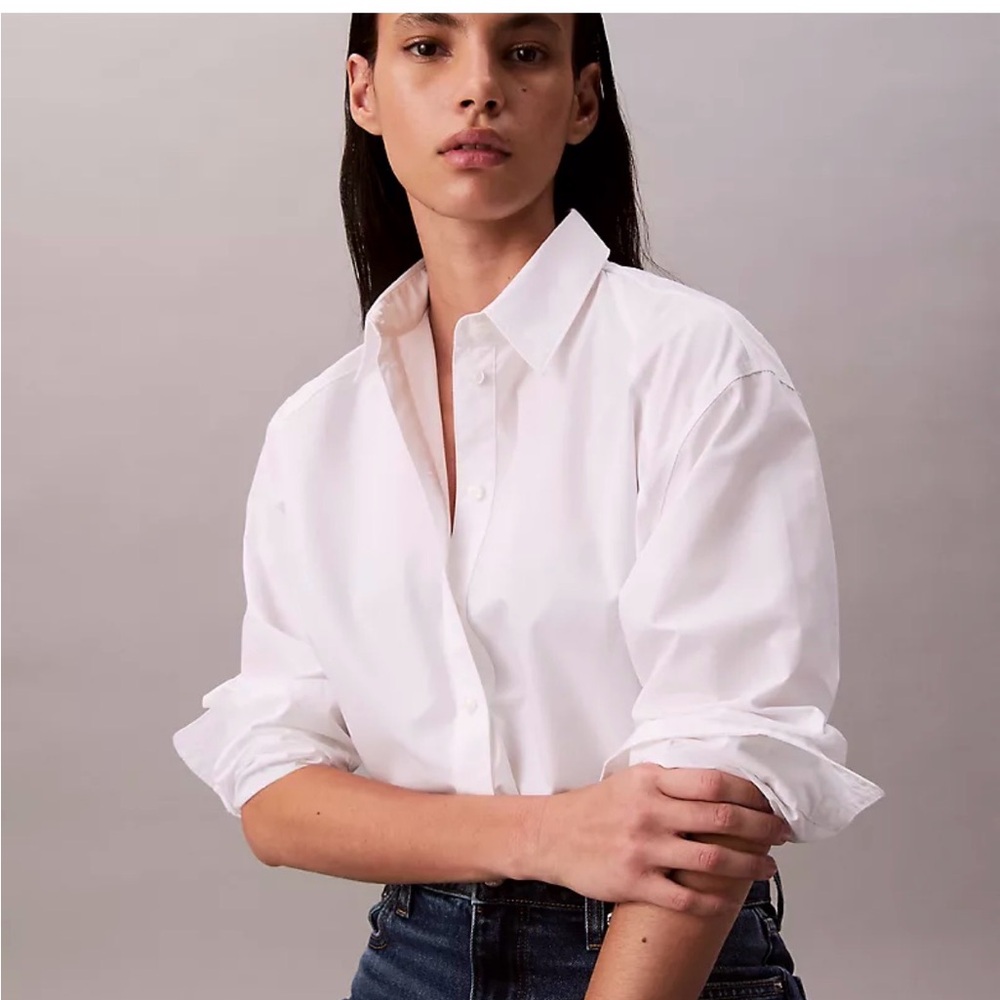 Calvin Klein Men's Crisp White Button Down Shirt